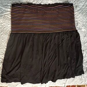 Torrid black striped sleeveless top.